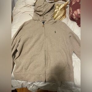 Ralph Lauren Tan Cotton Hoodie